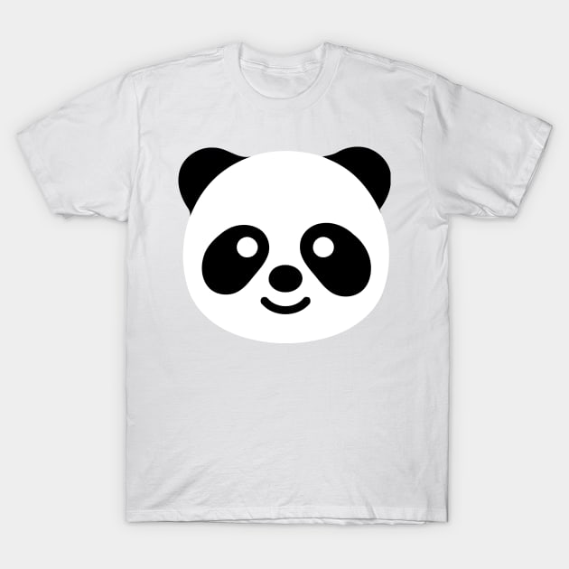 Panda Bear Face Emoticon T-Shirt by AnotherOne